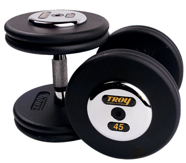 TROY Pro Style Dumbbells - Black Textured