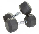Picture of 8 Sided Rubber Encased Dumbbells