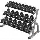 Picture of Life Fitness Axiom Series Three Tier short & long saddle dumbbell racks 